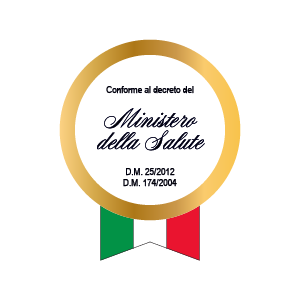 Conforme al decreto del Ministero della Salute